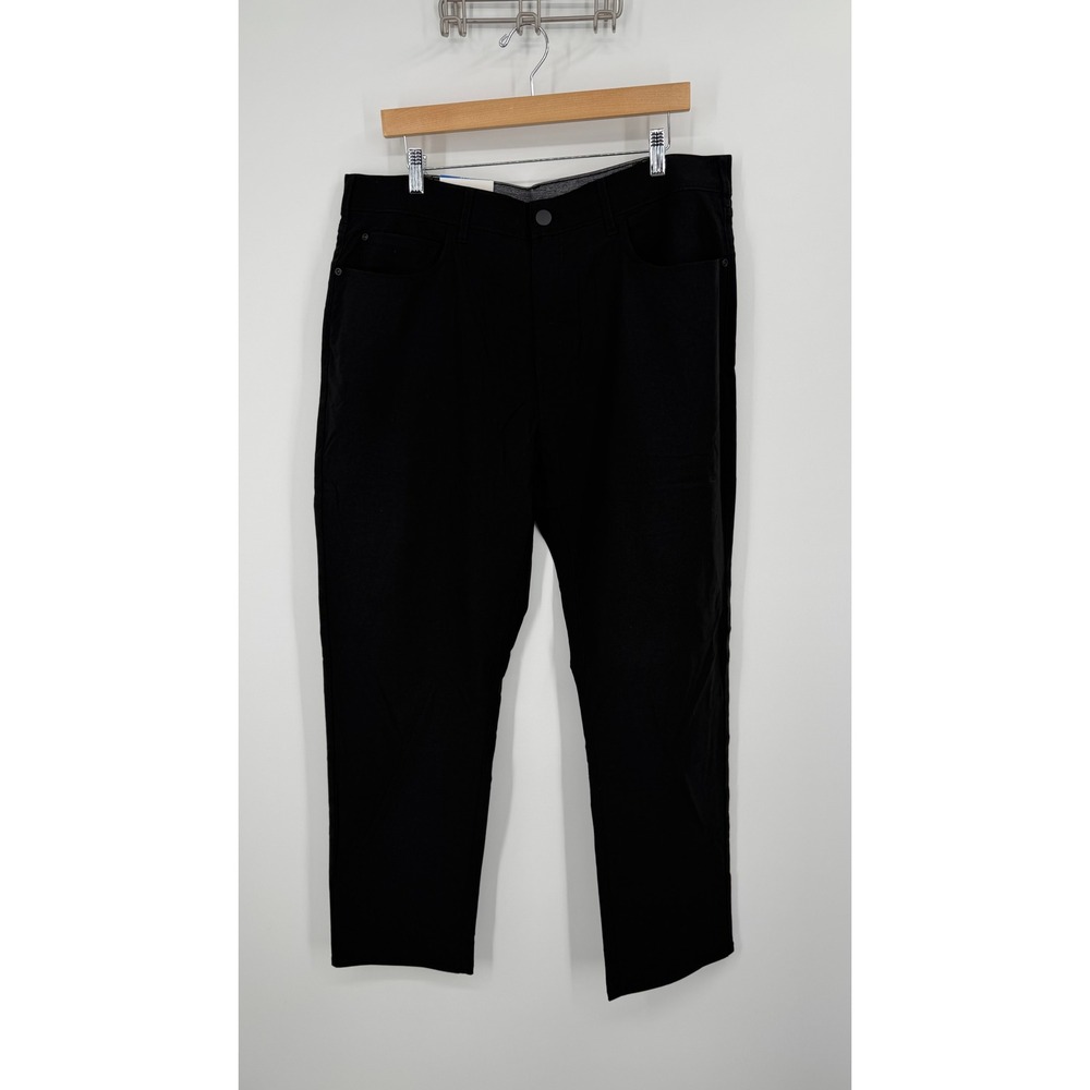 Member's Mark Denali Straight Fit Pant Mens 38x32 Black Stretch UPF 50